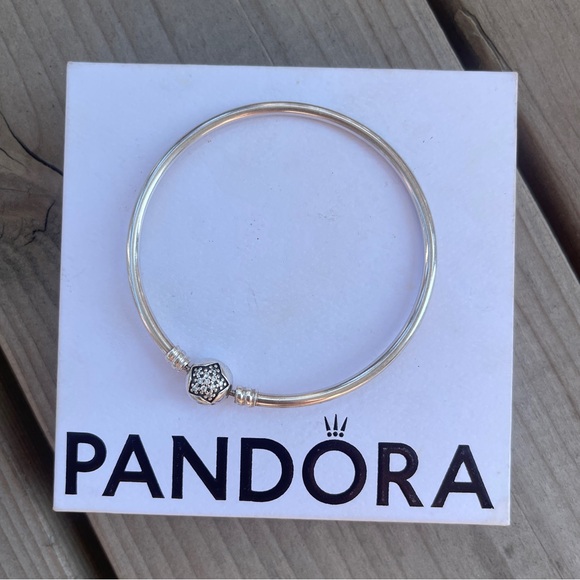 Pandora Pave Star bangle - Picture 1 of 2